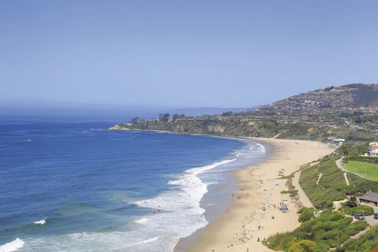 Aerial beach view